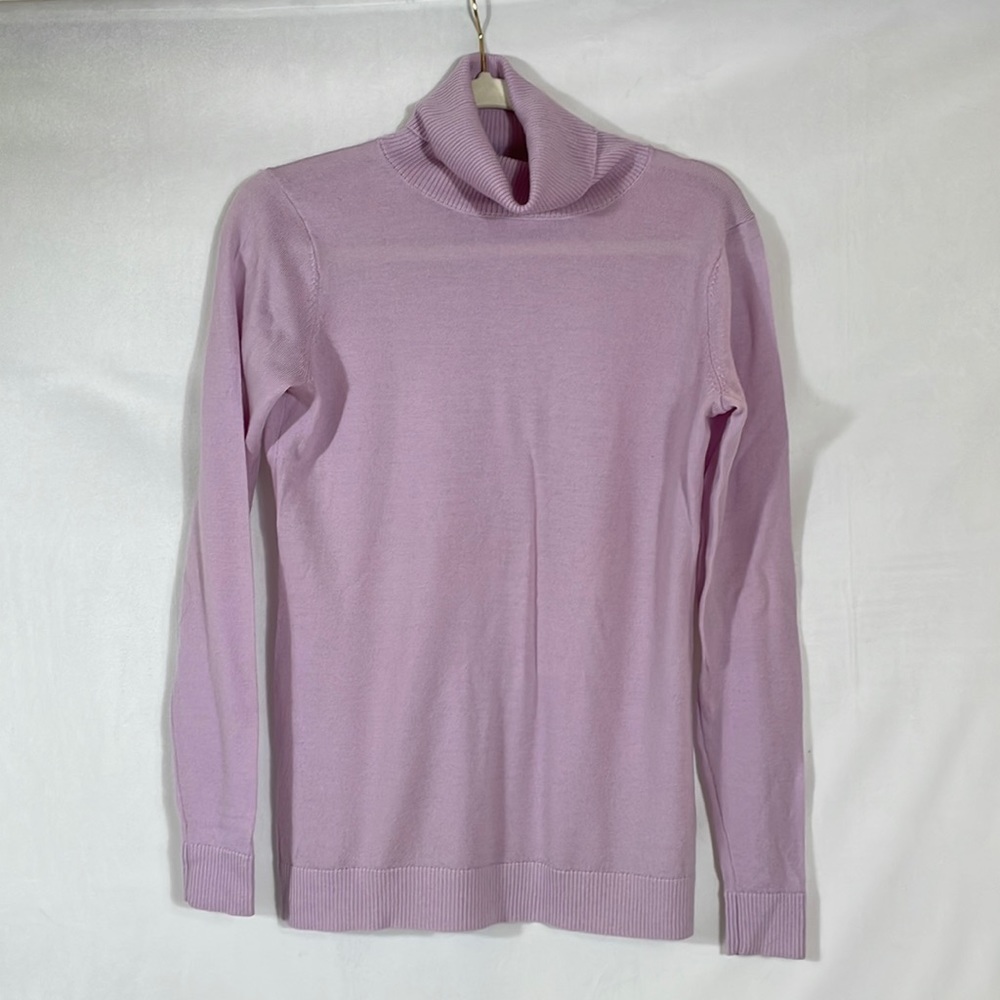 Pendleton Turtleneck Sweater S 100% Merino Wool Soft Lilac